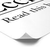 Lesen Sie die Bibelkirche 3:1-8 Poster (Ecke)