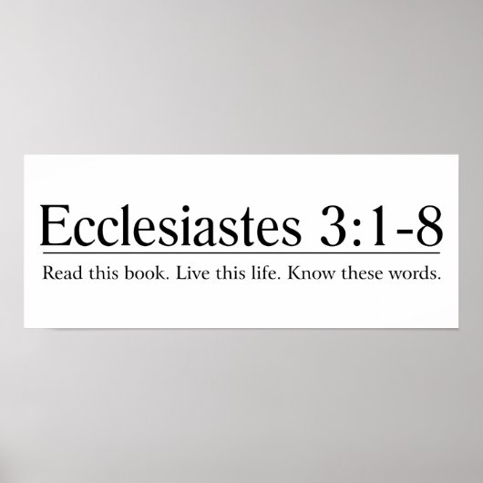 Lesen Sie die Bibelkirche 3:1-8 Poster (Vorne)