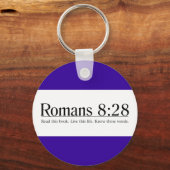 Lesen Sie die Bibelroman 8:28 Schlüsselanhänger (Vorderseite)