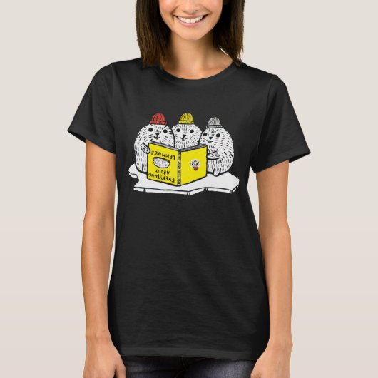 Lesen Sie die Buch-Lemminge! T-Shirt (Vorderseite)