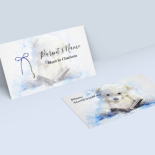 Lesen Sie die Teddy Bear Business Card Visitenkarte