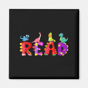 Lesen Sie Dinosaurier lustiger T-Rex Dino-Buchlieb Magnet