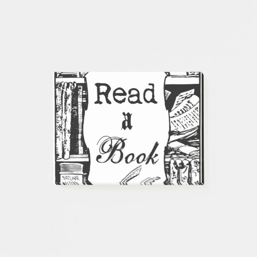 Lesen Sie ein Buch Post-it Klebezettel (Vorderseite)