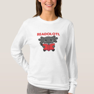 Lesen Sie einen Axolotl, der viele Bücher liest T-Shirt