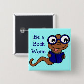 Lesen Sie einen Buch-Monat: Seien Sie ein Button (Vorne & Hinten)