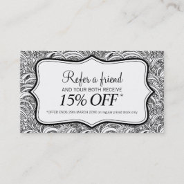 Lesen Sie einen Freund Beauty-oder Mode-Pisley mon Visitenkarte