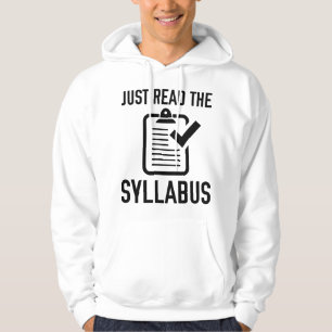 Lesen Sie einfach den Lehrplan Hoodie
