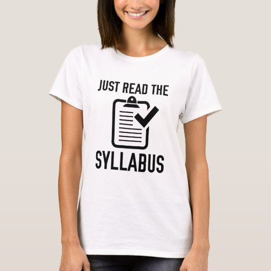 Lesen Sie einfach den Lehrplan T-Shirt (Vorderseite)