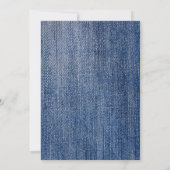 Lesen Sie Elegant Gem Bling Denim und Diamonds Swe Einladung (Rückseite)