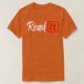 Lesen Sie es T-Shirt (Design vorne)