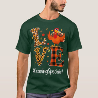 Lesen Sie Fachleute Liebe Erntedank Leopard Turke T-Shirt