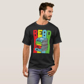 Lesen Sie farbenfrohe Buchlesung T-Shirt (Vorne ganz)