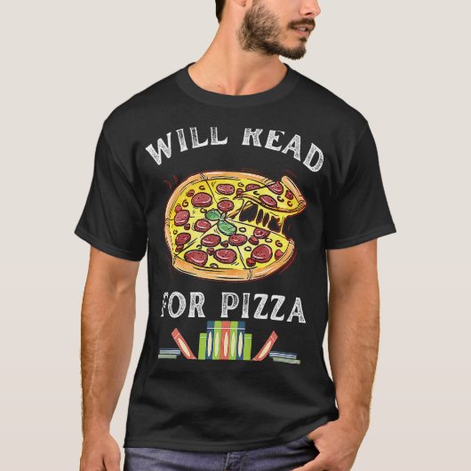Lesen Sie für Pizza 90er Jahre Kids Readi Programm T-Shirt (Vorderseite)