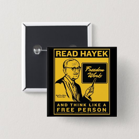 Lesen Sie Hayek Knopf Button (Vorne & Hinten)