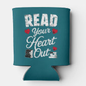 Lesen Sie Ihr Herz aus dem lustigen Buch Leseliebh Dosenkühler (Rückseite)