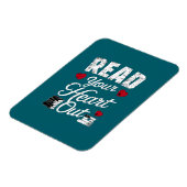 Lesen Sie Ihr Herz aus dem lustigen Buch Leseliebh Magnet (Linke Seite)