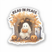 Lesen Sie in Peace Boo Ghost Aufkleber (Vorderseite)