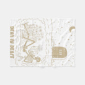 Lesen Sie in Peace Skeleton Bücher lesen Funny Hal Fleecedecke (Vorderseite (Horizontal))