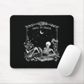 Lesen Sie in Peace Spooky Lehrer Skeleton Trick le Mousepad (Mit Mouse)