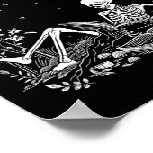 Lesen Sie in Peace Spooky Lehrer Skeleton Trick le Poster (Ecke)