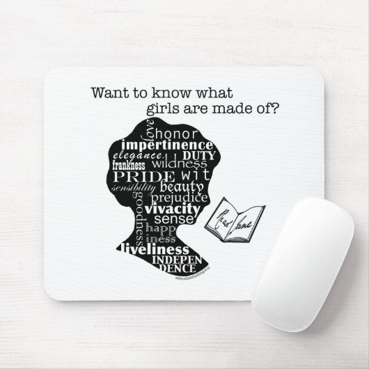 Lesen Sie Jane Austen Mousepad (Mit Mouse)