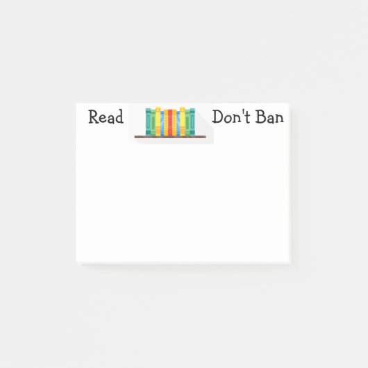 Lesen Sie keine Post-It-Notes verbieten Post-it Klebezettel (Vorderseite)