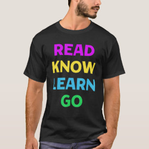 Lesen Sie Know-how Go Books School Teacher T-Shirt