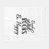 Lesen Sie Kunst Drink Tee Lesen Sie Bücher sind gl Fleecedecke (Vorderseite (Horizontal))