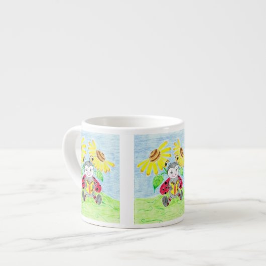 Lesen Sie ladybug espresso Tasse (Vorderseite Links)