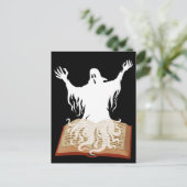 Lesen Sie mehr Booooks Ghost Book Halloween Postkarte (Stehend Vorderseite)