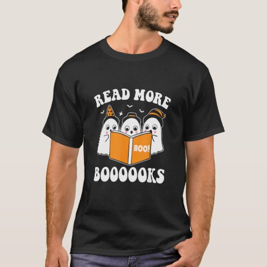 Lesen Sie mehr Booooks Niedlich Ghost Read more Bo T-Shirt (Vorderseite)