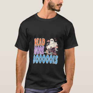 Lesen Sie mehr Buch Halloween Funny Teacher Ghost T-Shirt