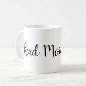 Lesen Sie mehr Buch-Tasse Kaffeetasse (Vorderseite Links)
