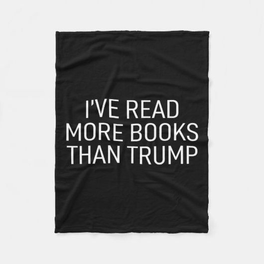 Lesen Sie mehr Bücher als Trump Fleecedecke (Vorderseite)