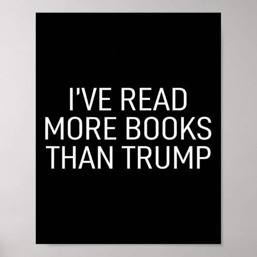 Lesen Sie mehr Bücher als Trump Poster (Vorne)