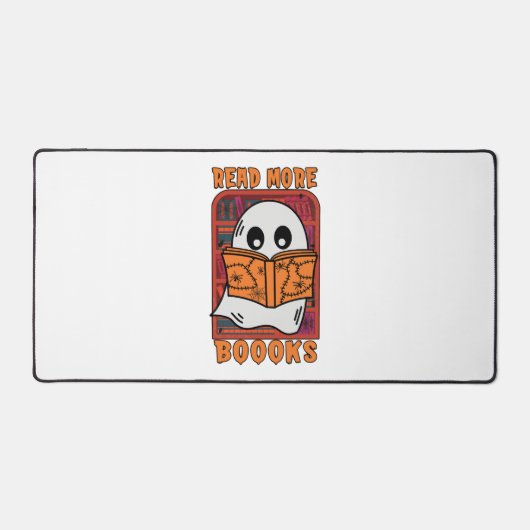 Lesen Sie mehr Bücher Bibliothek Ghost Reading Hal Schreibtischunterlage (Vorderseite)