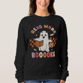 Lesen Sie mehr Bücher, die zu Halloween gespannt s Sweatshirt (Vorderseite)