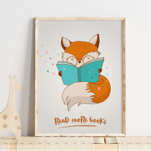 Lesen Sie mehr Bücher Fox Wall Print   Fox Wall Pr Poster