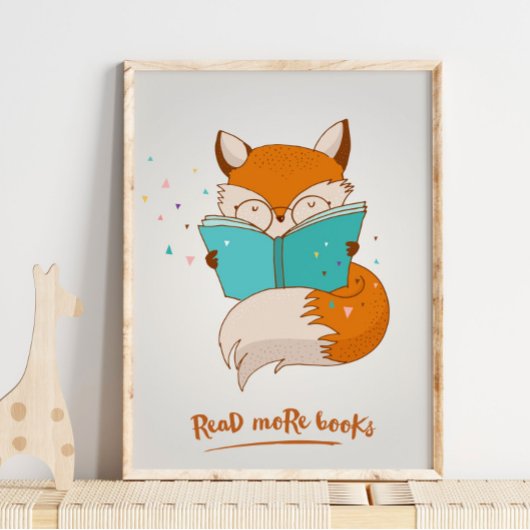Lesen Sie mehr Bücher Fox Wall Print | Fox Wall Pr Poster