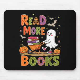 Lesen Sie mehr Bücher Halloween Niedlich Ghost Spo Mousepad