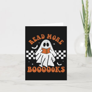 Lesen Sie mehr Bücher Niedlich Ghost Reading Book  Karte