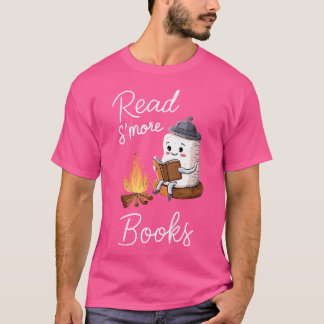 Lesen Sie mehr Bücher Niedliche Campfire Lesekarte T-Shirt