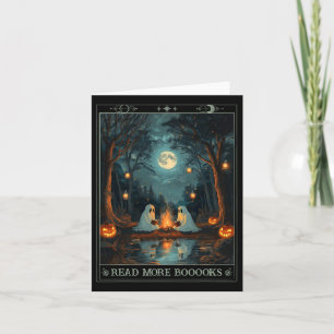 Lesen Sie mehr Bücher Niedliche Spooky Ghost Leses Karte