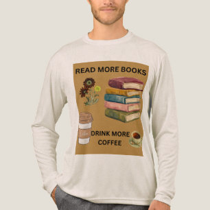 Lesen Sie mehr Bücher Trinken Sie mehr Kaffee Ästh Tri-Blend Shirt