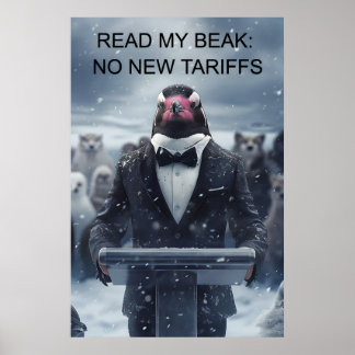 Lesen Sie mein Beak Poster - Pinguin Political Sat