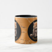 Lesen Sie mein Gesicht oder Ihren Text Orange Tabb Tasse (Zentrum)