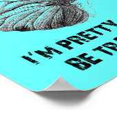 Lesen Sie mein Mind Funny Poster Sign (Ecke)