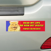 Lesen Sie meine Lippen keine Tierärzte. Kürbis für Autoaufkleber (Auf Auto)