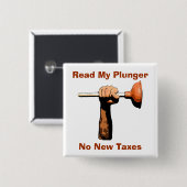 Lesen Sie meinen Kolben, keine neuen Steuern Button (Vorne & Hinten)