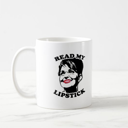 Lesen Sie meinen Lippenstift Kaffeetasse (Links)